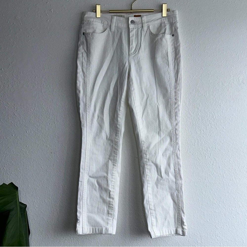 Anthropologie Pilcro & The Letterpress Winter-White The STET Crop Casual Pants - Picture 2 of 10